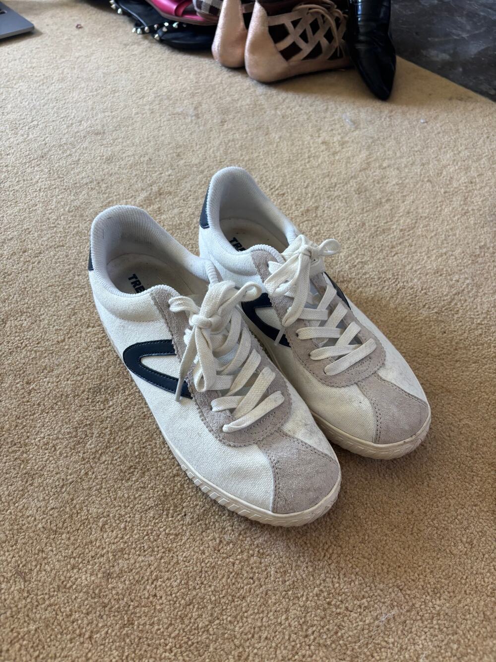 Tretorn Callie White Canvas Sneakers